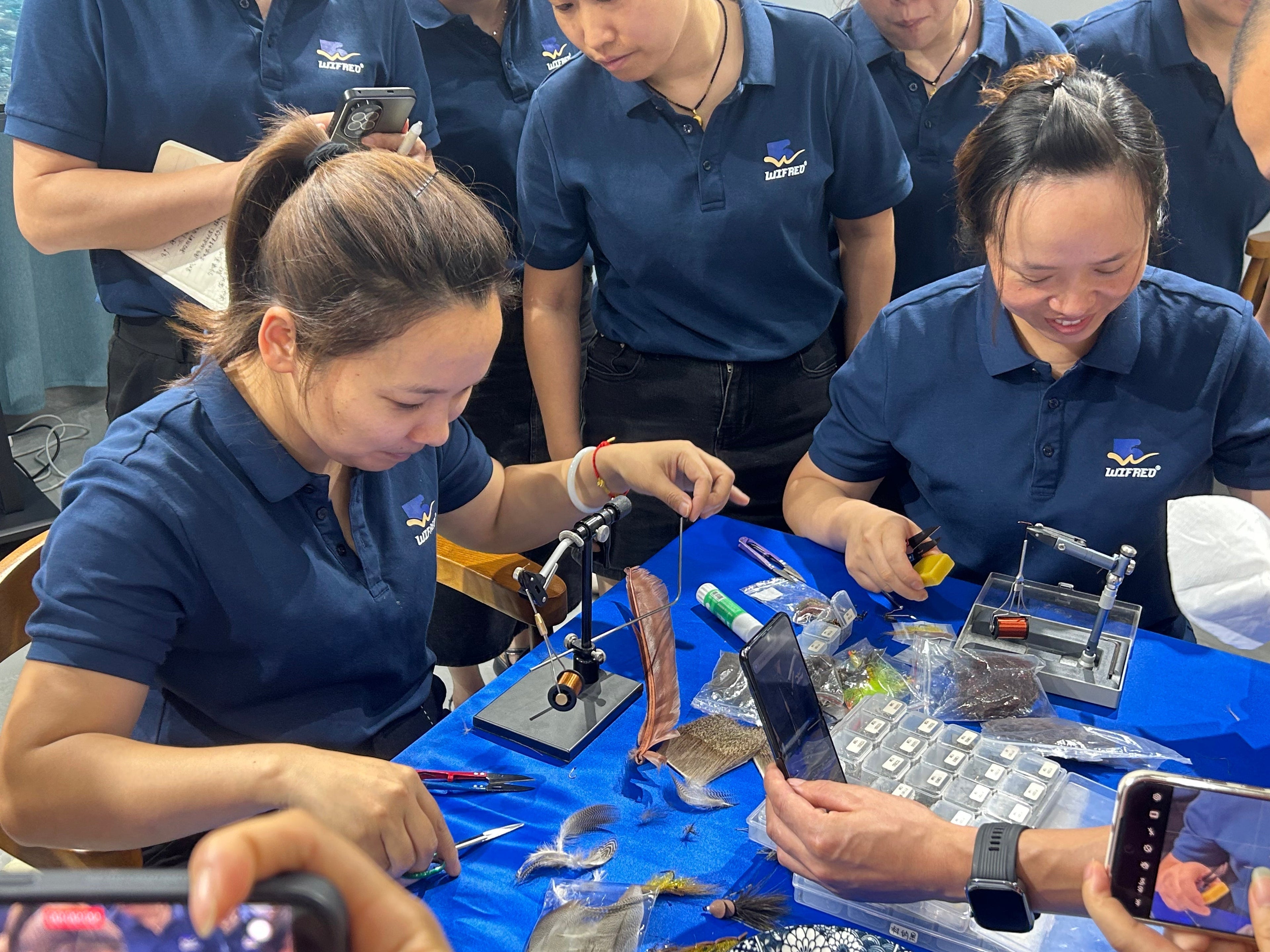 Internal Exchange Meeting Between Our Fly Fishing Team and Fly Tyers