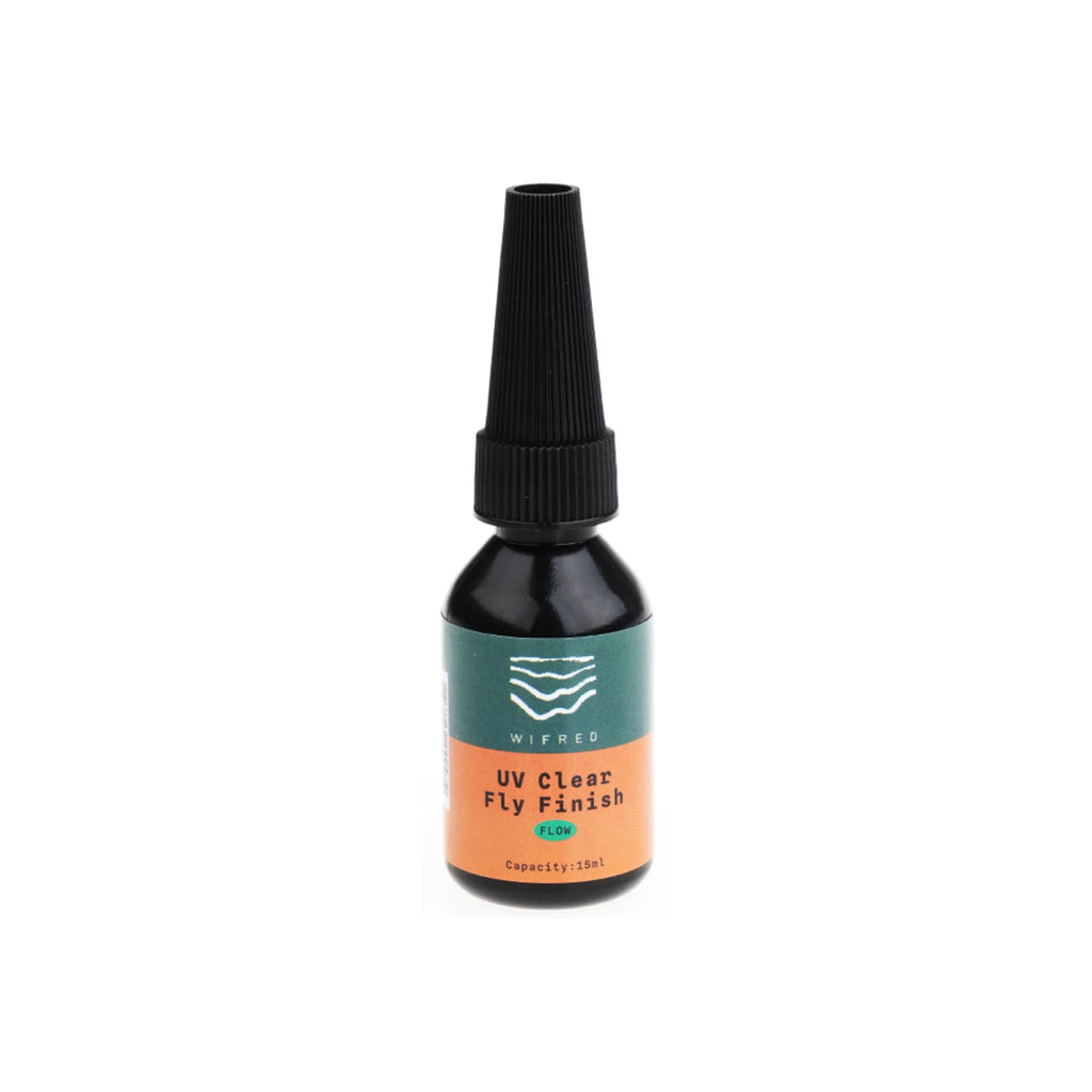 WIFREO UV Clear Fly Finish Flow 15 ml bottle on white background