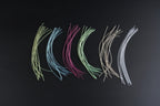 Six-color assortment of plastic tube fly tying tubes