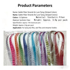 13 Colors Individual Pack Zebra Grizzly Synthetic Hair Fiber Fly Tying Material