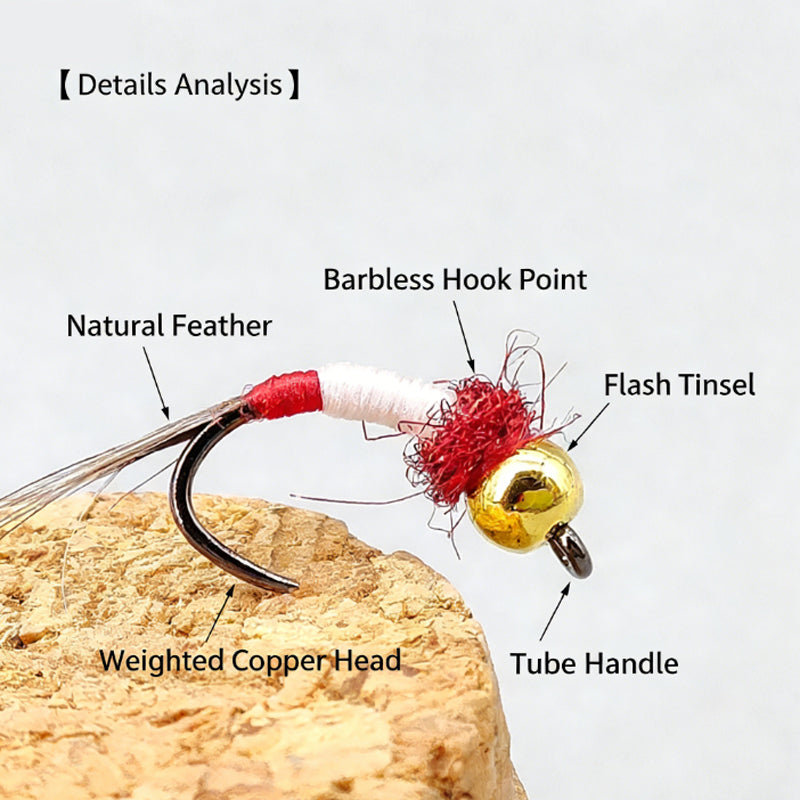 Copper Head Midge Nymph Wet Fly Lure