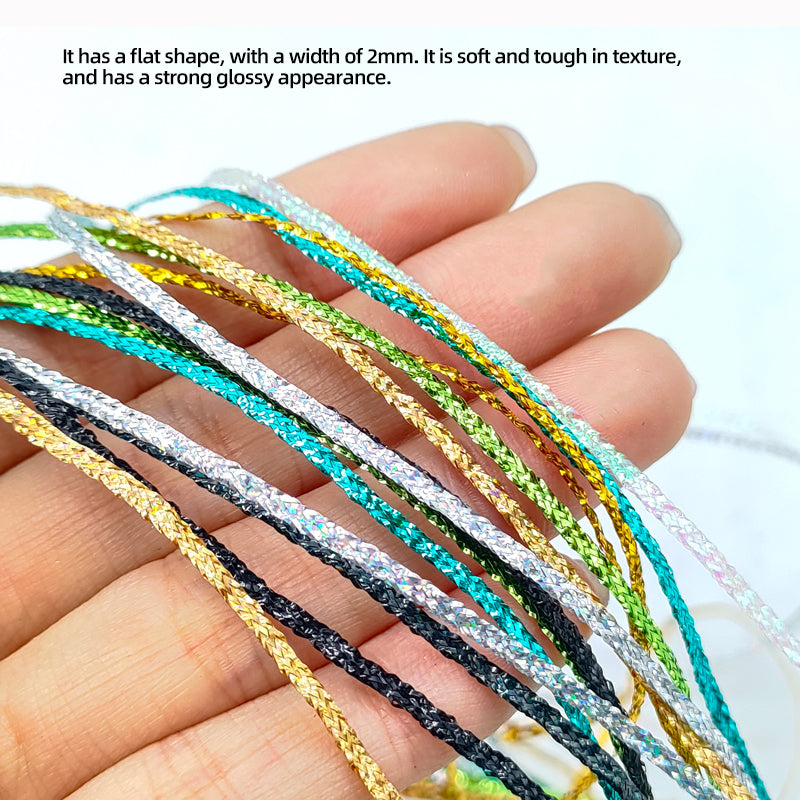 Metallic Nymph Body Flat Ribbon Flash Skin Fly Tying Material