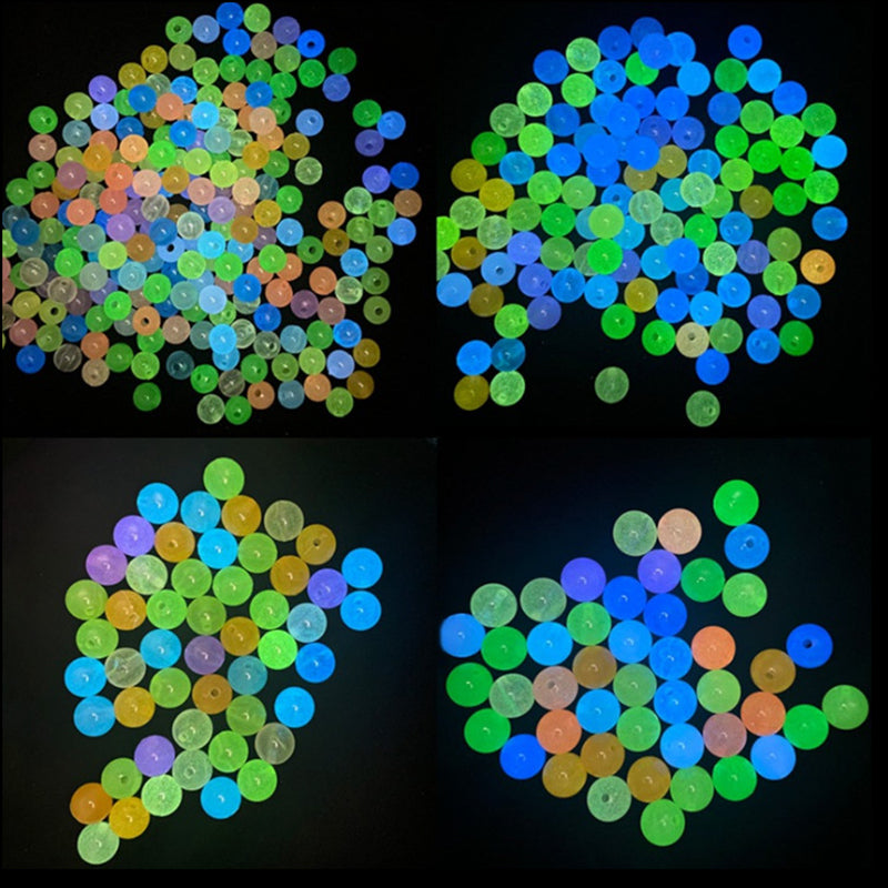 Colorful Eco-Friendly Acrylic Fishing Beads Glow in the Dark