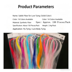 14 Colors Solid Sabiki Fiber Strands Synthetic Fly Tying Material