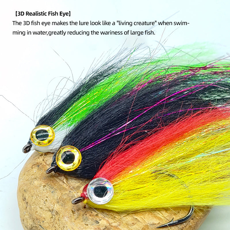 Multi-Color Big Eye Baitfish Deceiver Fly Fishing Lure