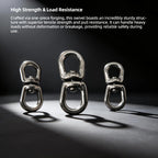 Heavy Duty Dual-Ring Rolling Swivel, Saltwater Longline Tackle
