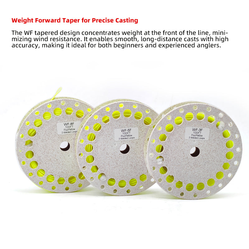 Universal Fly Line Floating Weight Forward Tapered Leader Replacement Spool