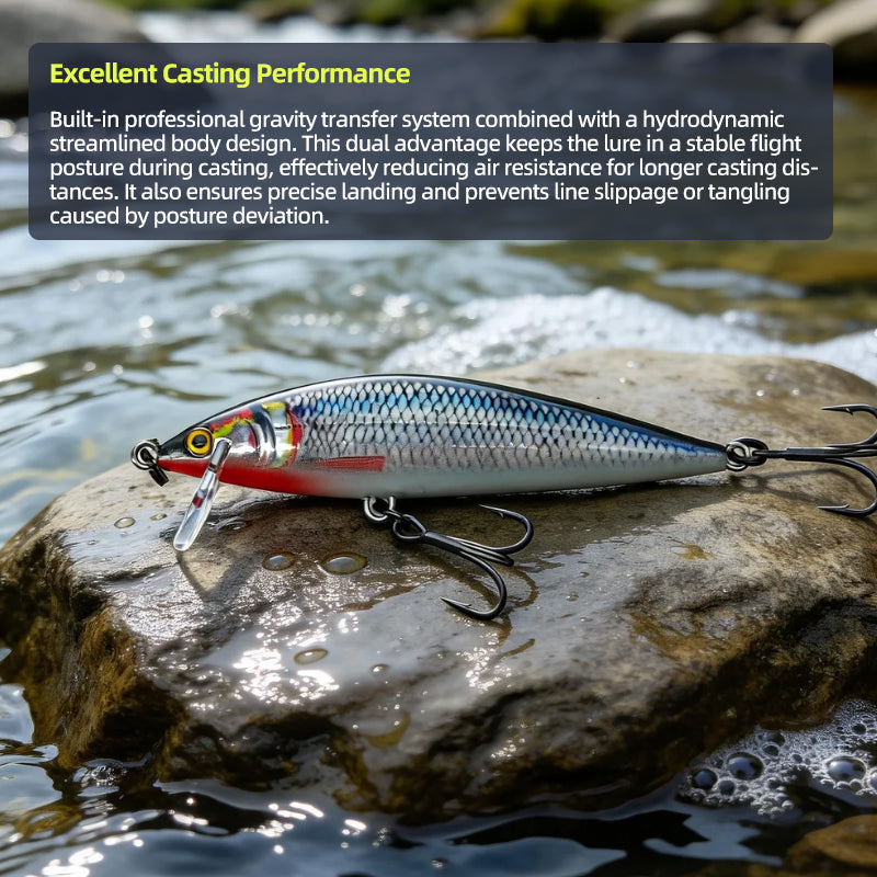 Sinking Minnow Lure Artificial Hard Bait