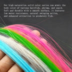 14 Colors Solid Sabiki Fiber Strands Synthetic Fly Tying Material