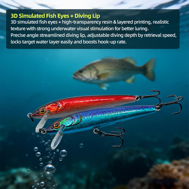 Floating Minnow Lure Artificial Hard Bait