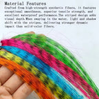 13 Colors Individual Pack Zebra Grizzly Synthetic Hair Fiber Fly Tying Material