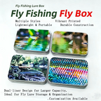 Metal Colorful Fish-shaped Pattern Bait Box