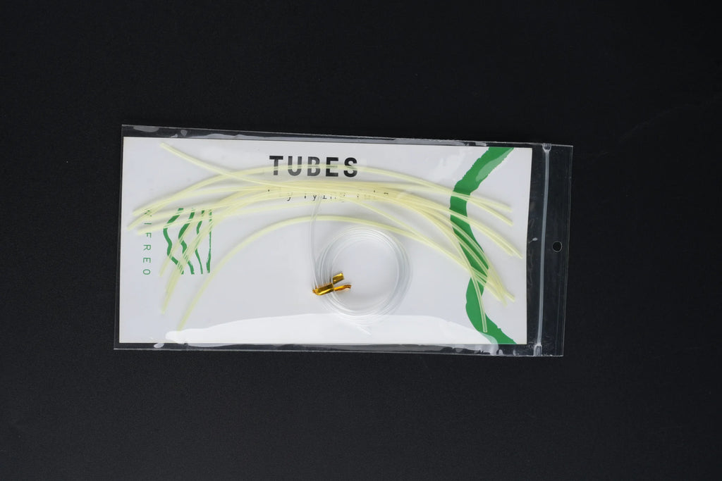 Yellow WIFREO tube fly tying tubes with connection sleeve