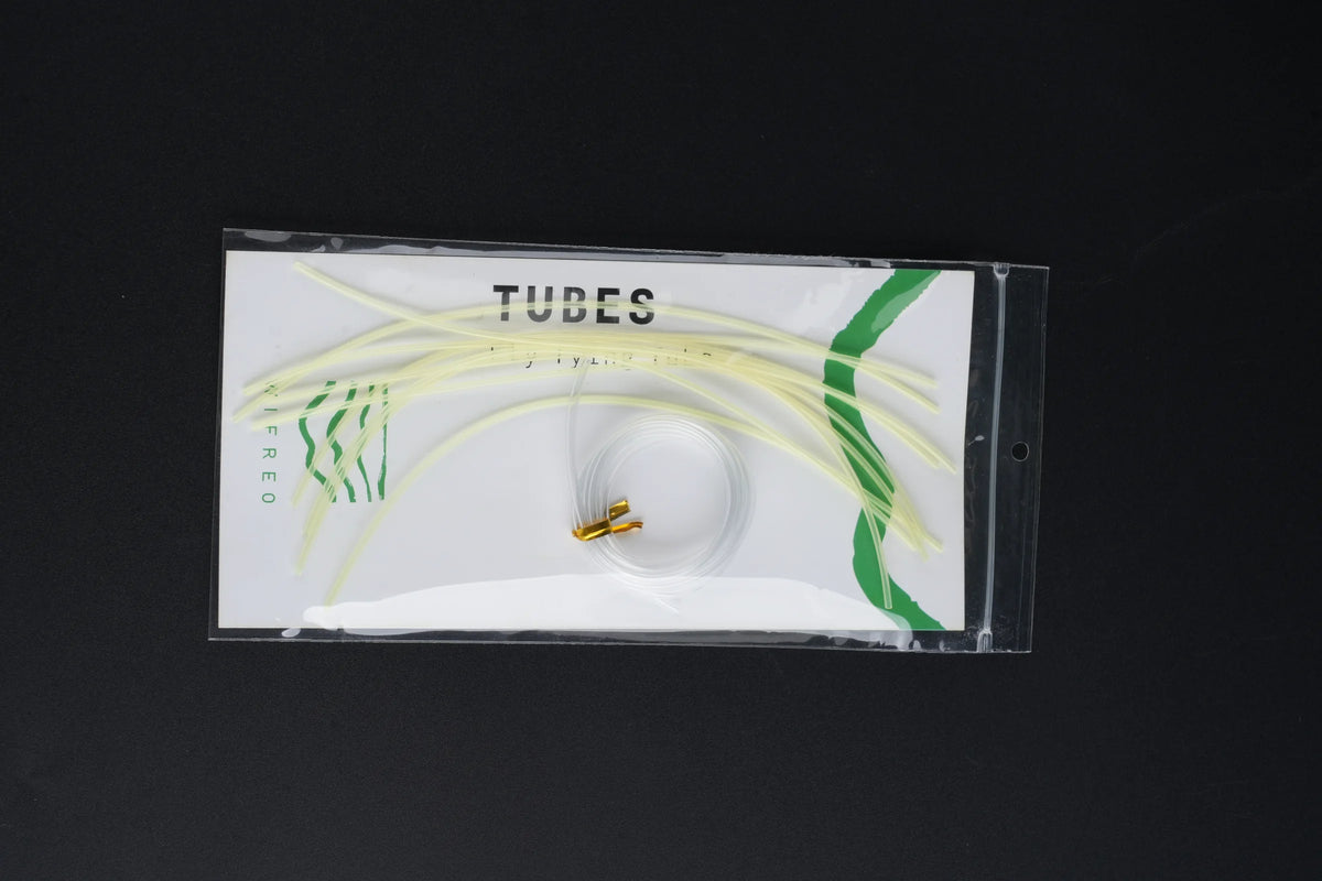 Yellow WIFREO tube fly tying tubes with connection sleeve
