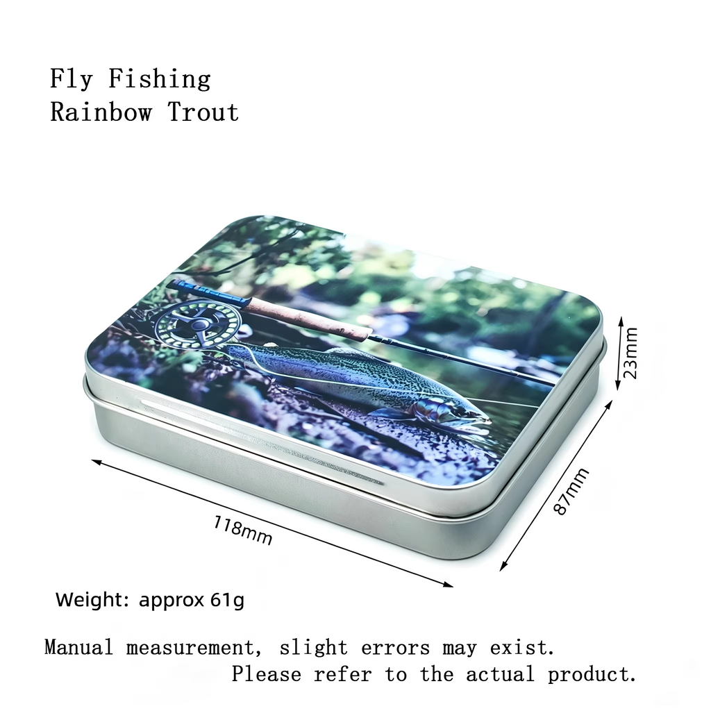 Metal Colorful Fish-shaped Pattern Bait Box