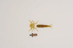 Light brown realistic stonefly nymph body parts for fly tying