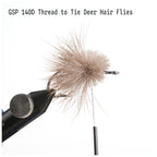 Deer hair fly tied with 140D GSP fly tying thread