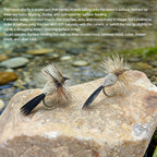 Classic Carbon Steel Artificial Hard Bait Dry Fly