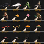 Wifreo Fly Fishing Flies Assortment with Waterproof Fly Box, 28/40/64/92/120pcs Dry/Wet/Nymph/Streamer Flies, Trout/Bass/Panfish/Salmon Fishing Flies