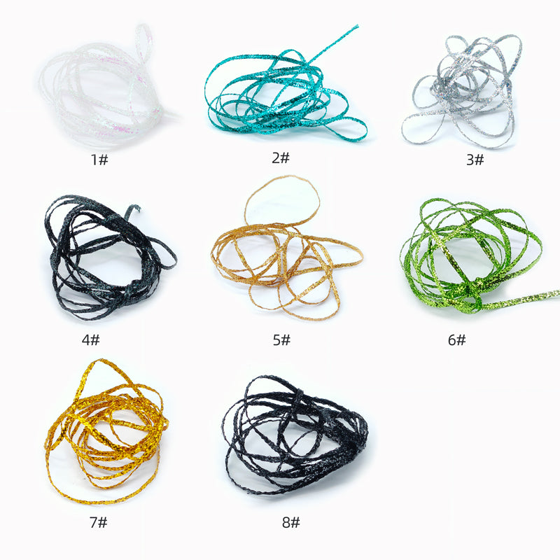 Metallic Nymph Body Flat Ribbon Flash Skin Fly Tying Material