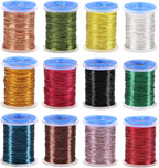 12 Color/Set 0.2mm Non-tarnishing Ultra Fly Tying Copper Wire