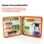 Metal Colorful Fish-shaped Pattern Bait Box for Fly Fishing Essential Fishing Tools