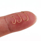 Barbless High-Carbon Steel Golden Nymph Dry Fly Hook
