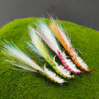 Iridescent Luminous Ice Silk Shrimp Lure with Fly Hook for Freshwater and Saltwater Fishing of Bass Mandarin Fish Salmon
