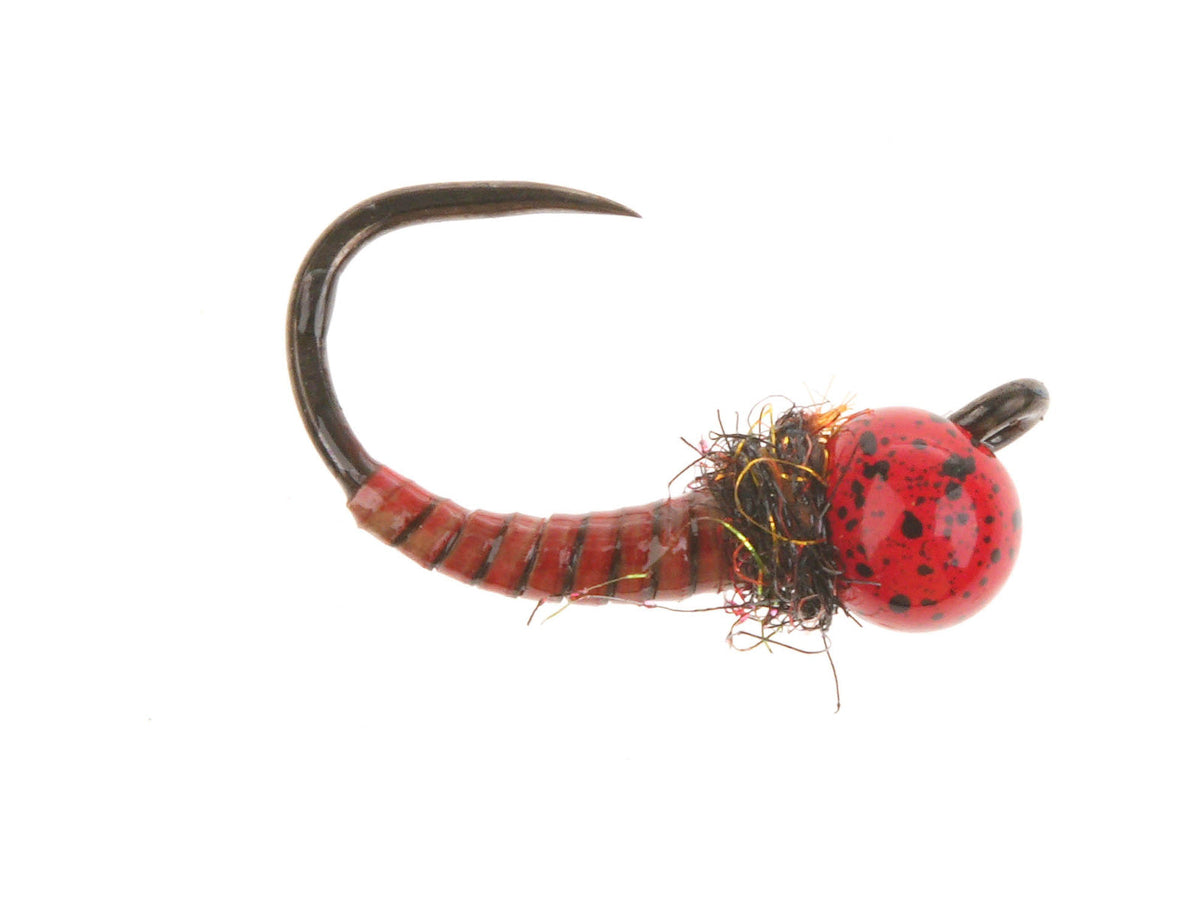 Product photo of the Orange Jig Off Larva – Tungsten Bead, WIFREO style LY003A