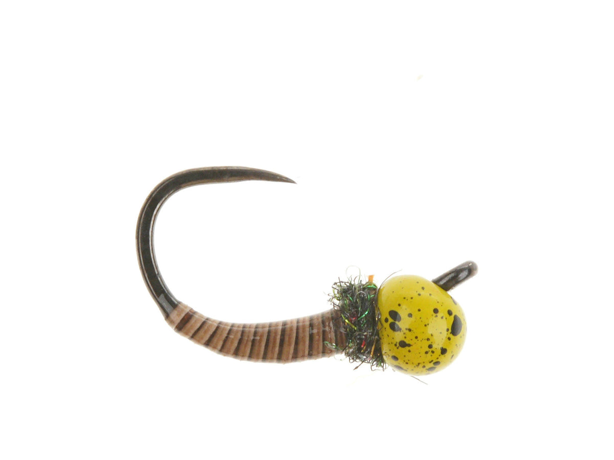 Product photo of the Brown Jig Off Larva – Tungsten Bead, WIFREO style LY003B