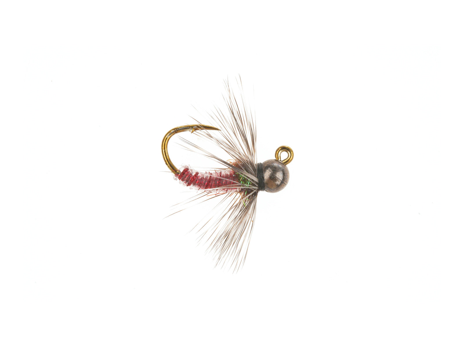 Product photo of the Red Hackle Jig – Tungsten Bead, WIFREO style LY005
