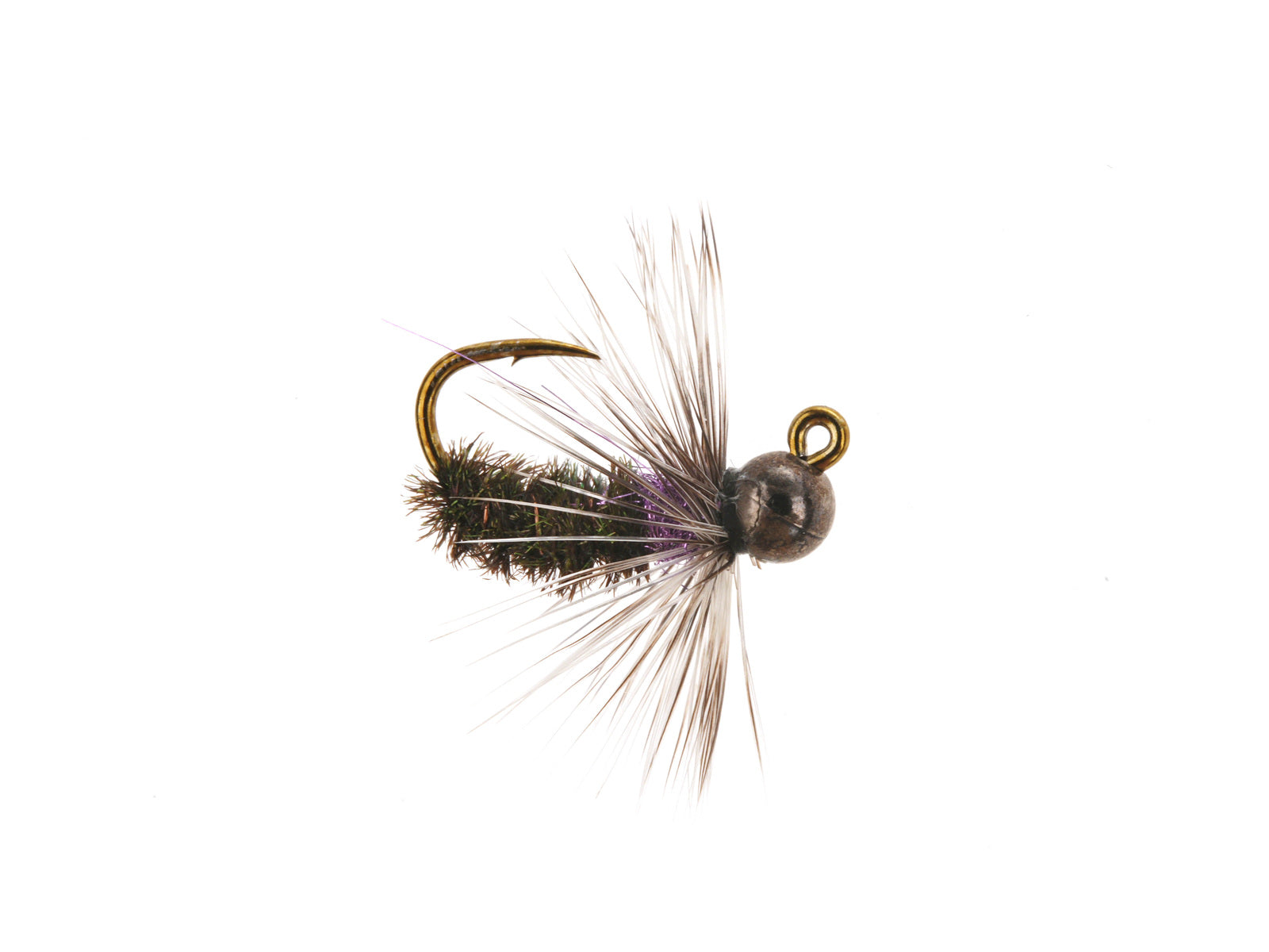 Product photo of the Peacock Hackle Jig – Tungsten Bead, WIFREO style LY007
