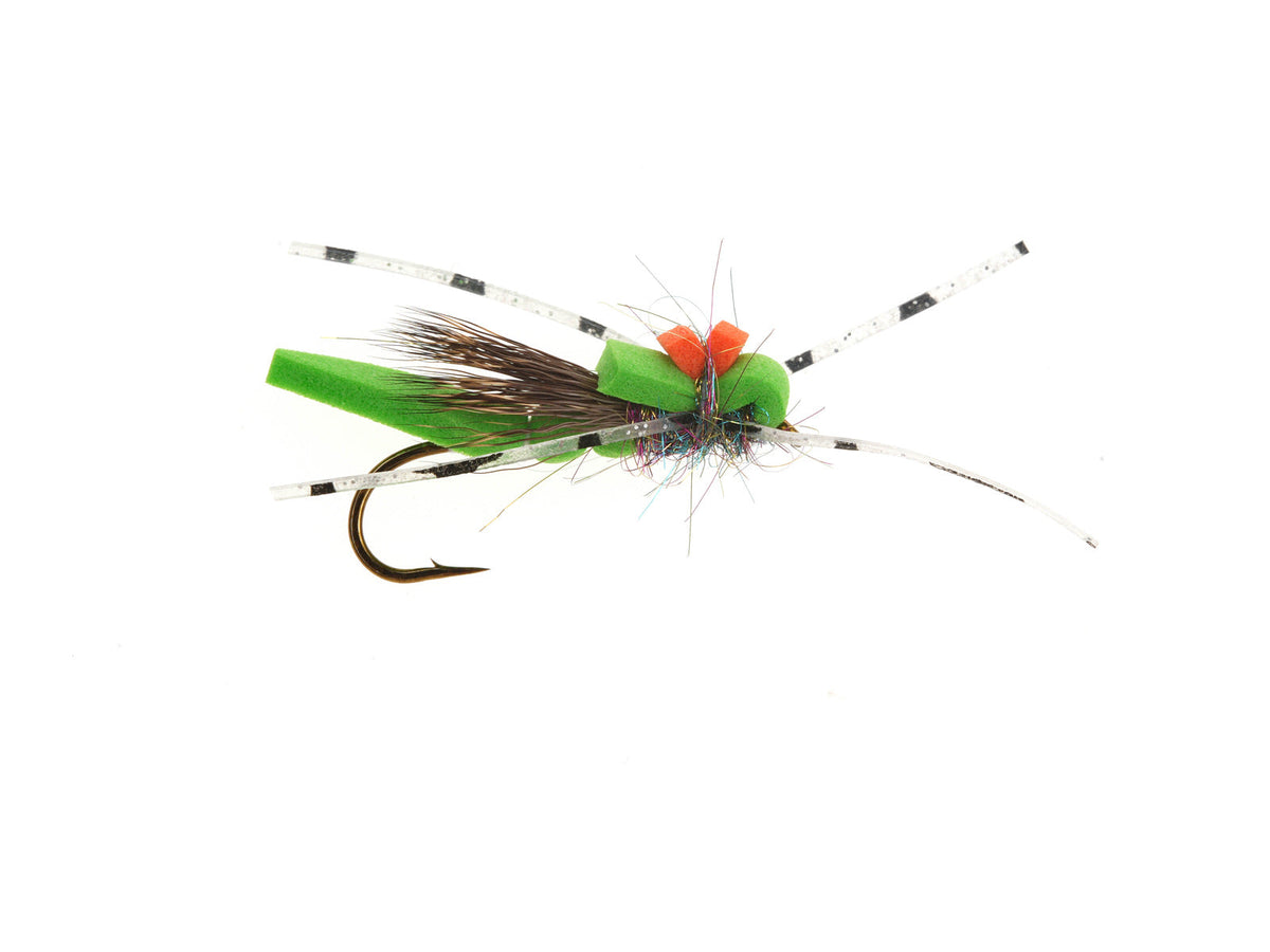 Product photo of the Green Foam Hopper with Orange Post, WIFREO style LY016B