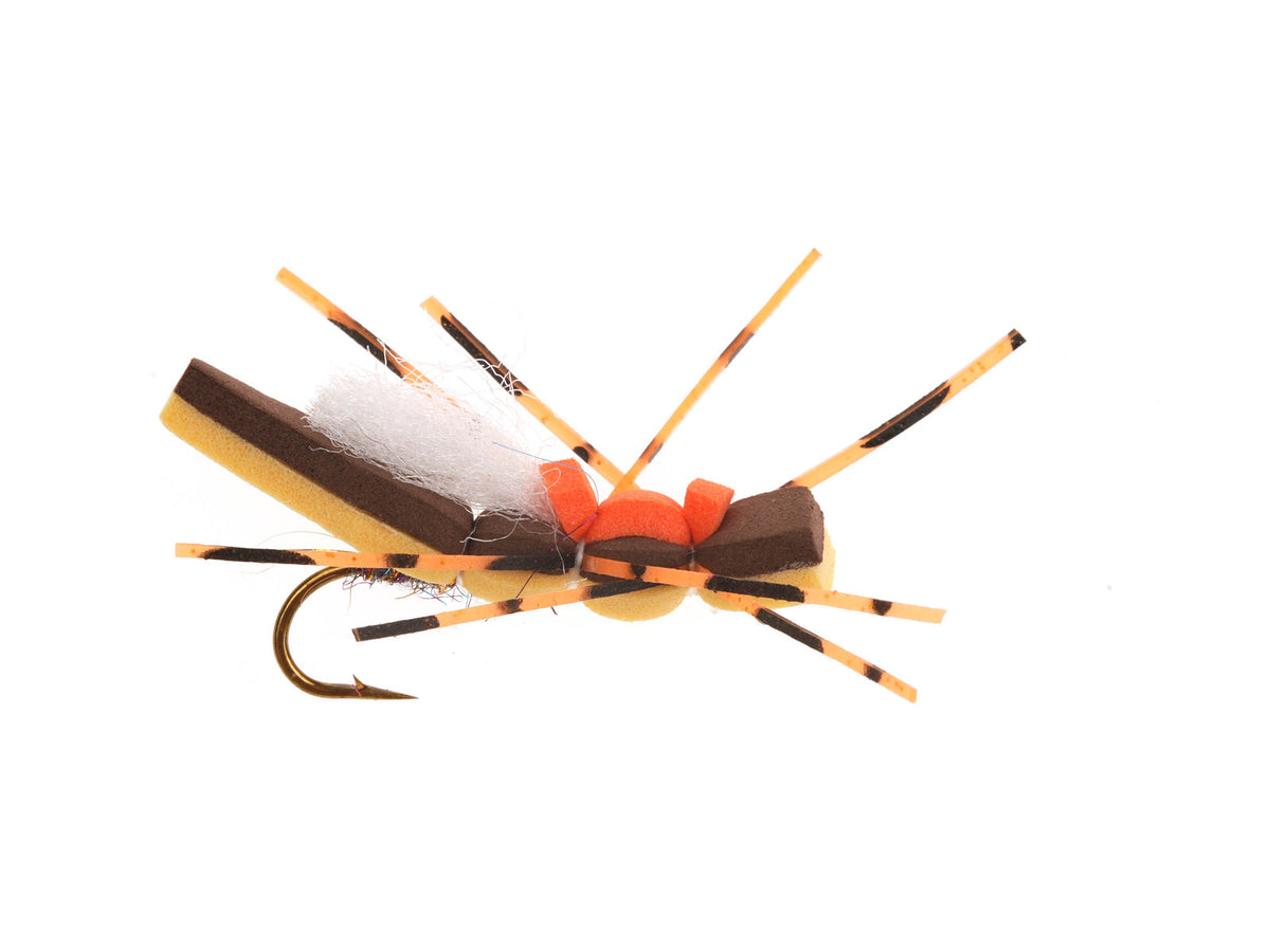 Product photo of the Yellow-Brown Foam Hopper, WIFREO style LY017B