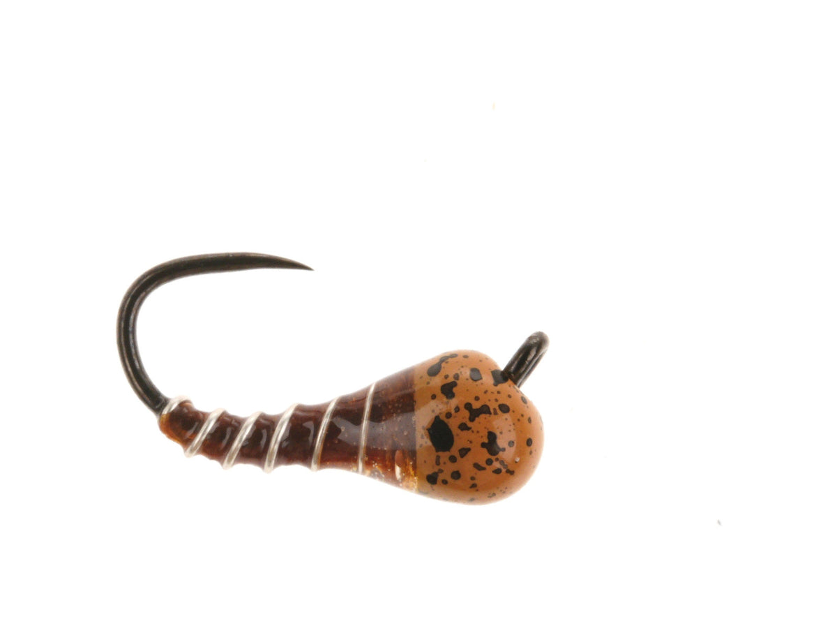 Product photo of the Red Tungsten Zebra Midge Jig, WIFREO style LY025B