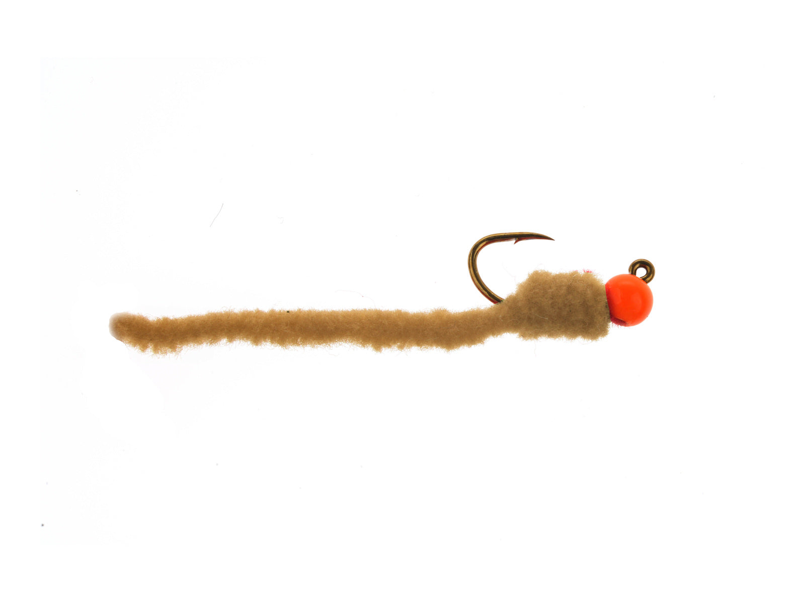 Product photo of the Brown Tungsten Bead San Juan Worm Jig, WIFREO style LY029D