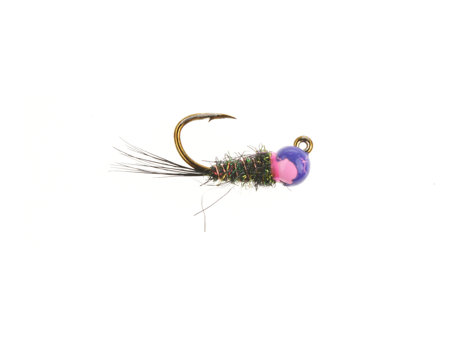 Product photo of the Purple Green Peacock Jig – Tungsten Bead, WIFREO style LY045B