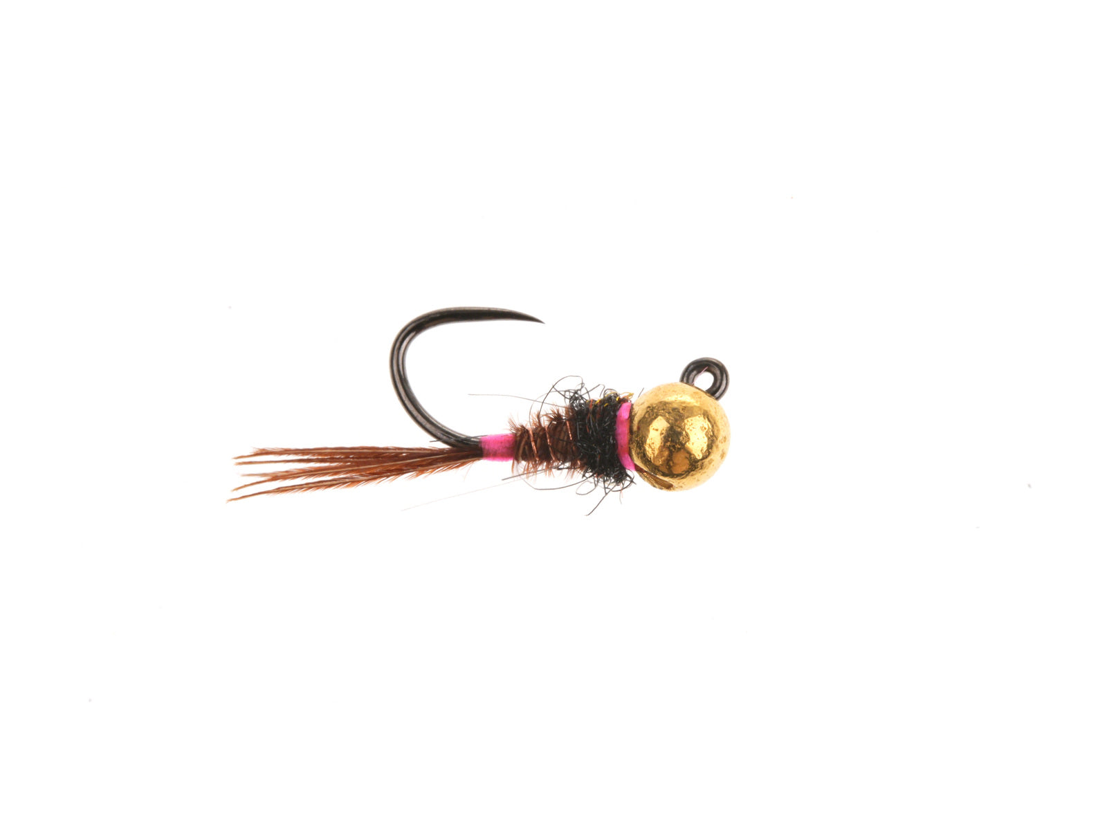 Product photo of the Pink Hotspot Jig Pheasant Tail – Tungsten Bead, WIFREO style LY047