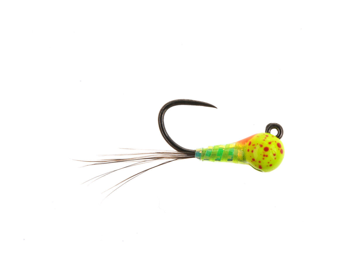 Product photo of the Green Tungsten Perdigon Jig, WIFREO style LY048A