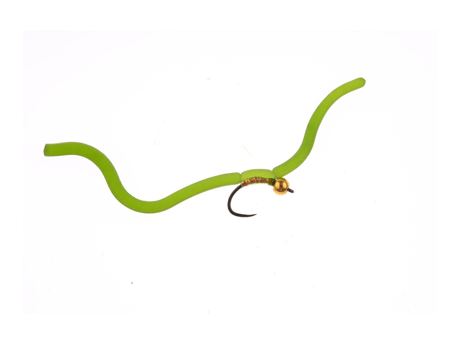 Product photo of the Olive Brass Bead Squirmy Jig, WIFREO style LY073A