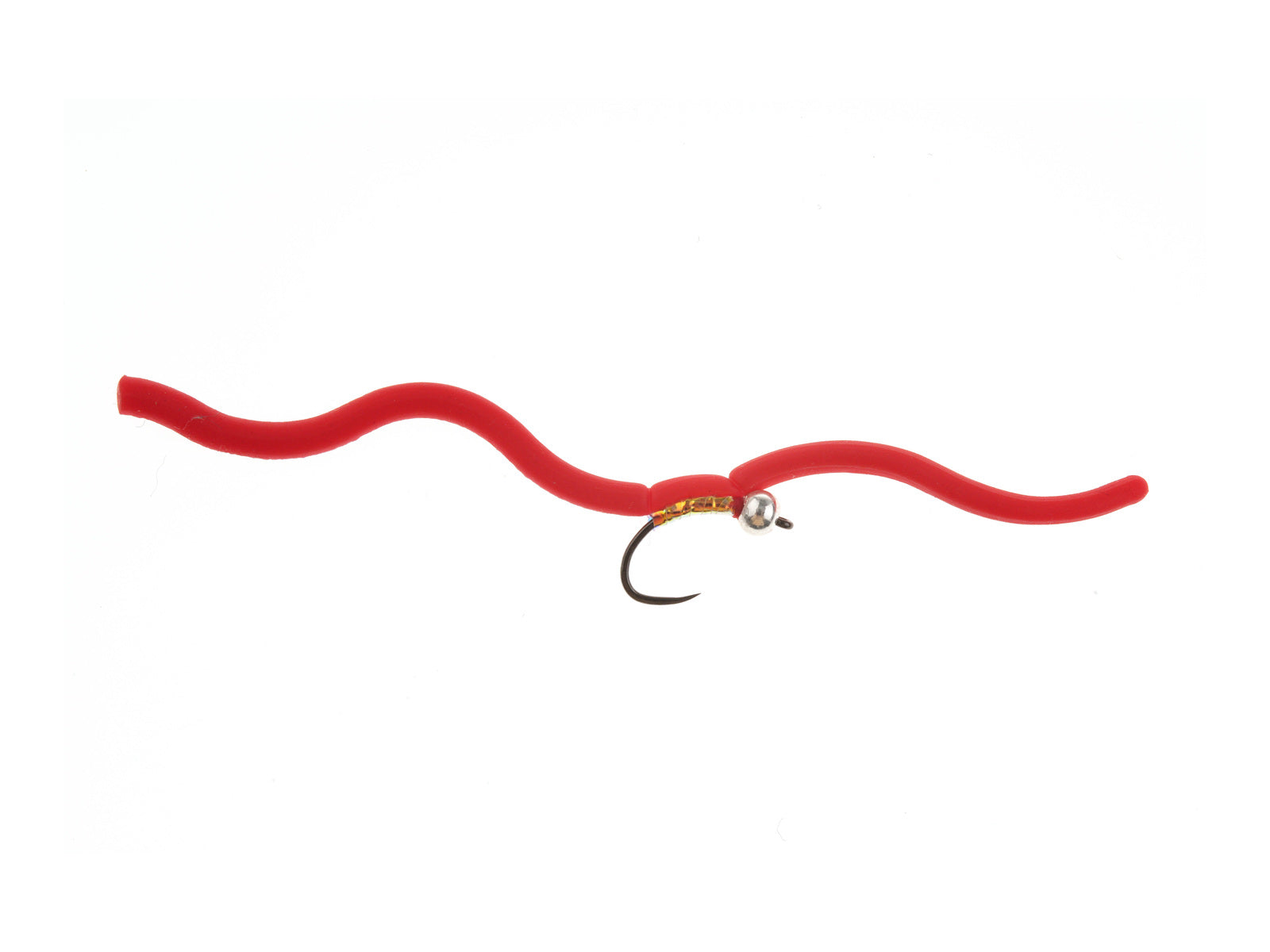 Product photo of the Red Brass Bead Squirmy Jig, WIFREO style LY073D