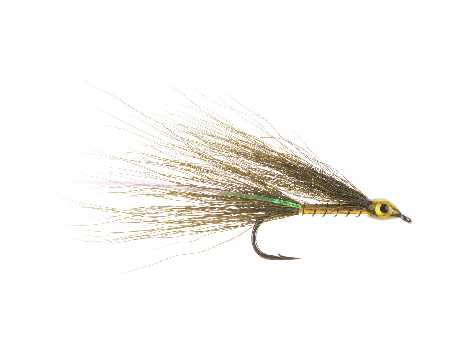 Product photo of the Olive Hairwing Minnow, WIFREO style LY084C