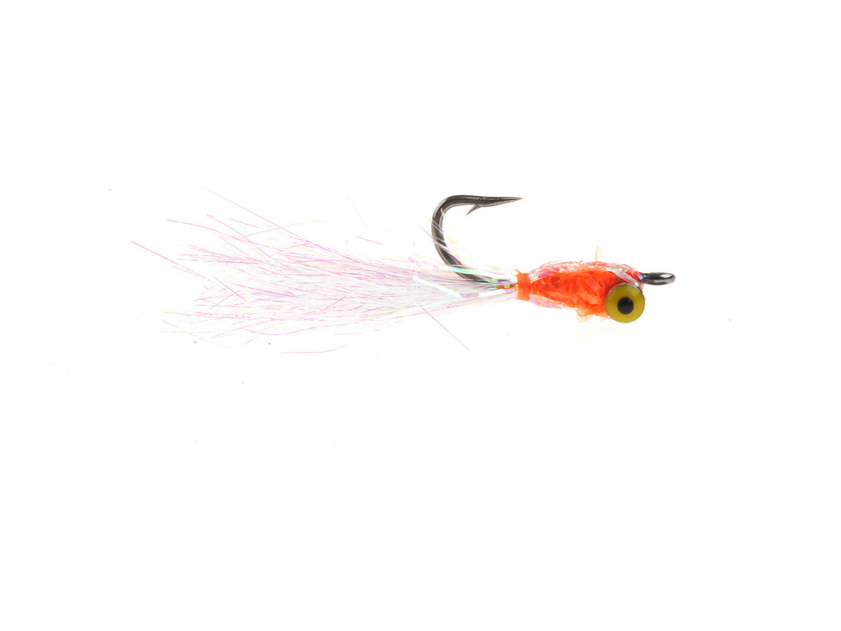 Product photo of the Brass Dumbbell-Eye Orange Baitfish Streamer, WIFREO style LY089A