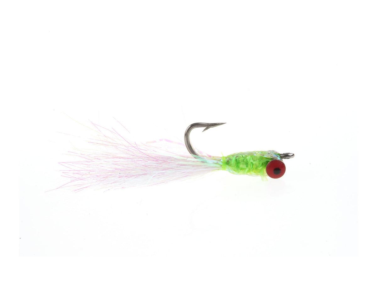 Product photo of the Brass Dumbbell-Eye Green Baitfish Streamer, WIFREO style LY089B