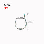 Saltwater Boat Fishing Tube Eye Jigging Hook
