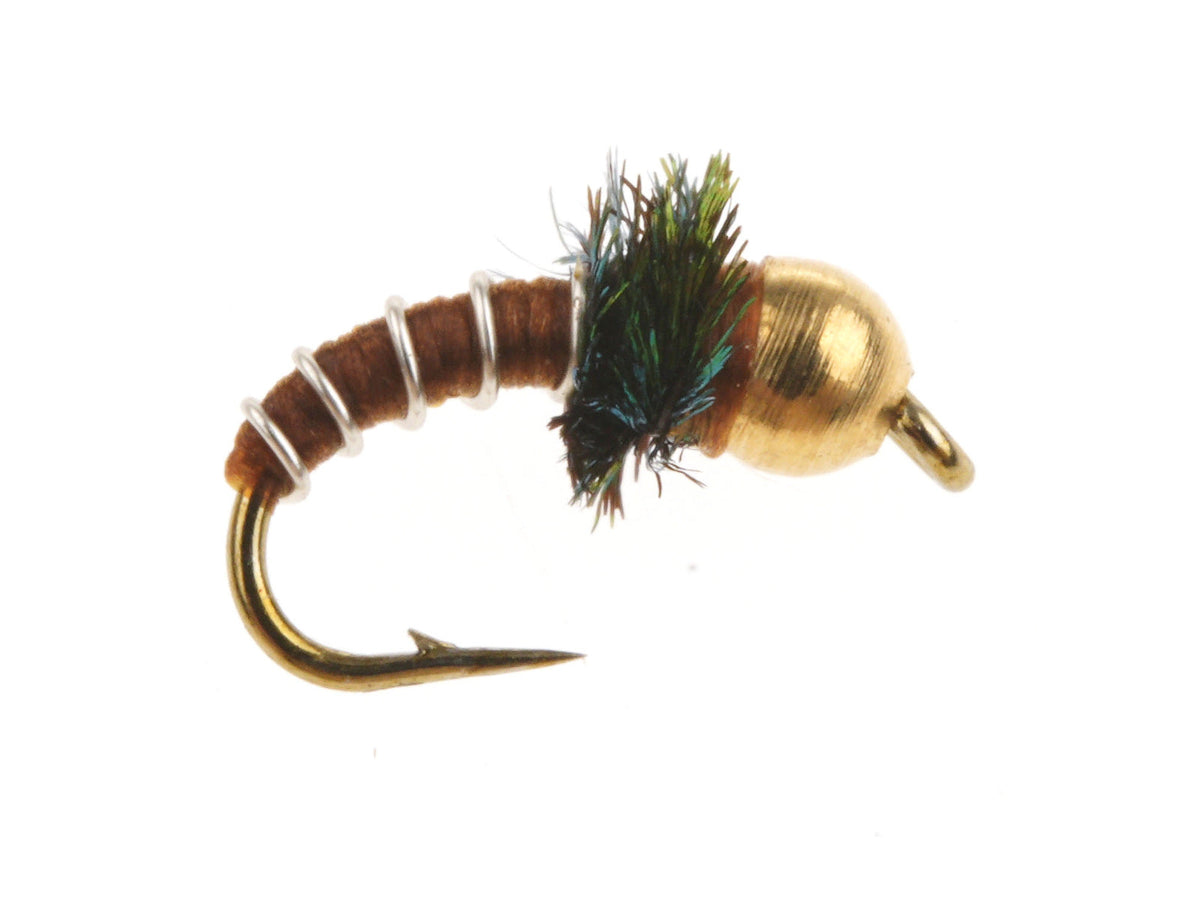 Product photo of the Brown Zebra Midge – Brass Bead, WIFREO style WY045A