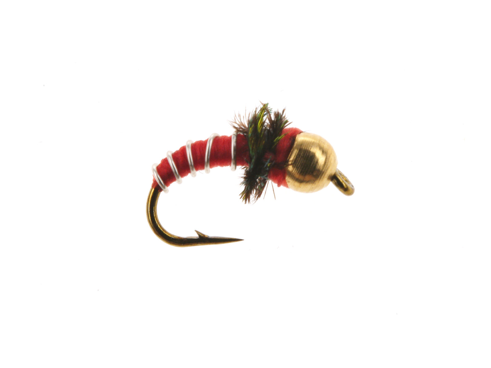 Product photo of the Red Zebra Midge – Brass Bead, WIFREO style WY045C