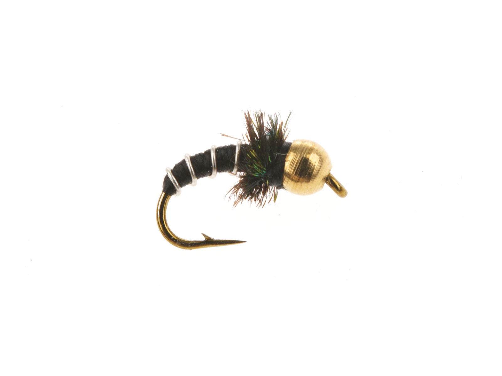 Product photo of the Black Zebra Midge – Brass Bead, WIFREO style WY045D