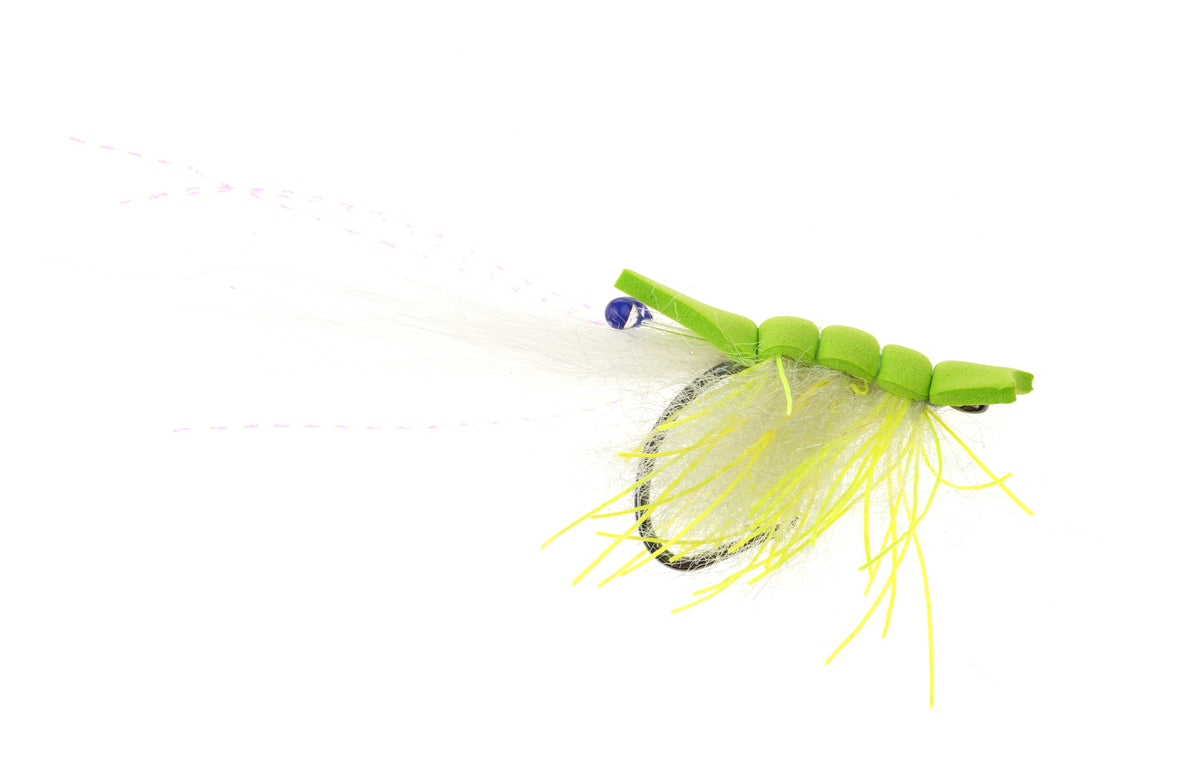 Studio product image of the Green Pooping Shrimp, WIFREO style WY1067B