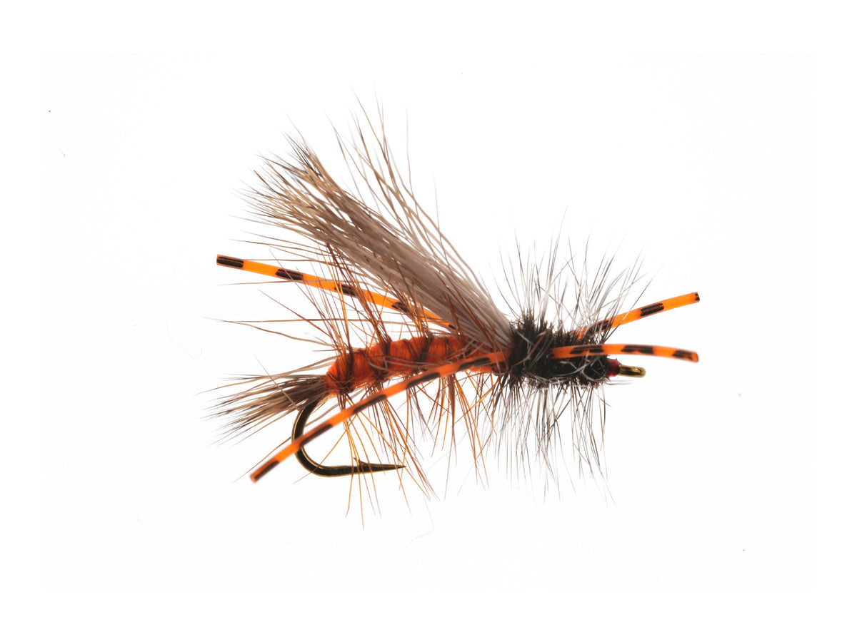 Product photo of the Orange X Stimulator Dry Fly, WIFREO style WY1098B